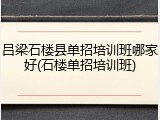 吕梁石楼县单招培训班哪家好(石楼单招培训班)