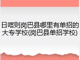 日喀则岗巴县哪里有单招的大专学校(岗巴县单招学校)