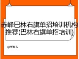 赤峰巴林右旗单招培训机构推荐(巴林右旗单招培训)