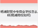 杨浦财贸中专商业学校怎么样(杨浦商校如何)