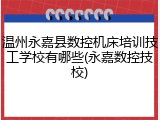 温州永嘉县数控机床培训技工学校有哪些(永嘉数控技校)