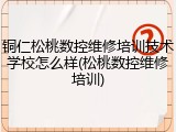 铜仁松桃数控维修培训技术学校怎么样(松桃数控维修培训)