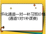 怀化通道一对一补习班价格(通道1对1补课费)