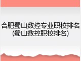 合肥蜀山数控专业职校排名(蜀山数控职校排名)