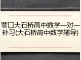 营口大石桥高中数学一对一补习(大石桥高中数学辅导)