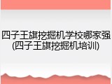四子王旗挖掘机学校哪家强(四子王旗挖掘机培训)