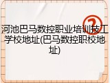 河池巴马数控职业培训技工学校地址(巴马数控职校地址)