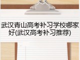武汉青山高考补习学校哪家好(武汉高考补习推荐)