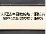 沈阳法库县数控培训职校有哪些(沈阳数控培训职校)