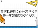 漯河临颍县文化补习学校是哪一家(临颍文化补习校)