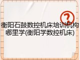 衡阳石鼓数控机床培训机构哪里学(衡阳学数控机床)