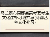 乌兰察布商都县高考艺考生文化课补习班推荐(商都艺考文化补习)