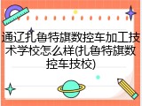 通辽扎鲁特旗数控车加工技术学校怎么样(扎鲁特旗数控车技校)