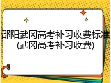邵阳武冈高考补习收费标准(武冈高考补习收费)