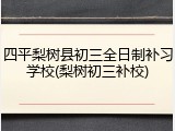 四平梨树县初三全日制补习学校(梨树初三补校)