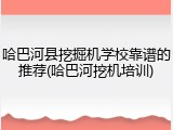 哈巴河县挖掘机学校靠谱的推荐(哈巴河挖机培训)