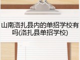 山南洛扎县内的单招学校有吗(洛扎县单招学校)