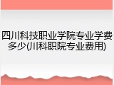 四川科技职业学院专业学费多少(川科职院专业费用)