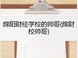 绵阳财经学校的帅哥(绵财校帅哥)