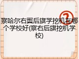 察哈尔右翼后旗学挖机在哪个学校好(察右后旗挖机学校)