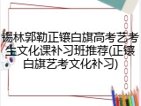 锡林郭勒正镶白旗高考艺考生文化课补习班推荐(正镶白旗艺考文化补习)