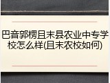 巴音郭楞且末县农业中专学校怎么样(且末农校如何)