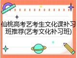 仙桃高考艺考生文化课补习班推荐(艺考文化补习班)