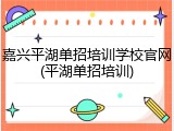 嘉兴平湖单招培训学校官网(平湖单招培训)