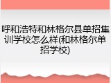 呼和浩特和林格尔县单招集训学校怎么样(和林格尔单招学校)
