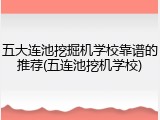 五大连池挖掘机学校靠谱的推荐(五连池挖机学校)