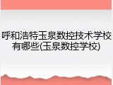 呼和浩特玉泉数控技术学校有哪些(玉泉数控学校)