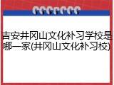 吉安井冈山文化补习学校是哪一家(井冈山文化补习校)