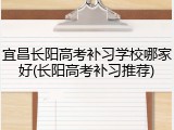 宜昌长阳高考补习学校哪家好(长阳高考补习推荐)