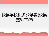 攸县学挖机多少学费(攸县挖机学费)