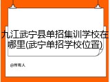 九江武宁县单招集训学校在哪里(武宁单招学校位置)