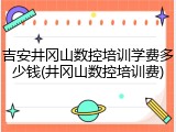 吉安井冈山数控培训学费多少钱(井冈山数控培训费)