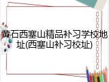 黄石西塞山精品补习学校地址(西塞山补习校址)
