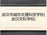 武汉市城市交通科技学校(武汉交科学校)