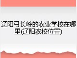 辽阳弓长岭的农业学校在哪里(辽阳农校位置)