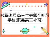 鹤壁淇县高三生去哪个补习学校(淇县高三补习)