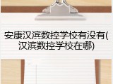 安康汉滨数控学校有没有(汉滨数控学校在哪)