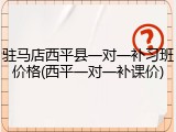 驻马店西平县一对一补习班价格(西平一对一补课价)