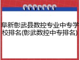 阜新彰武县数控专业中专学校排名(彰武数控中专排名)
