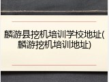麟游县挖机培训学校地址(麟游挖机培训地址)