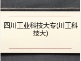 四川工业科技大专(川工科技大)