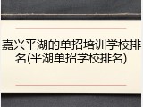 嘉兴平湖的单招培训学校排名(平湖单招学校排名)