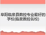 阜阳临泉县数控专业最好的学校(临泉数控名校)