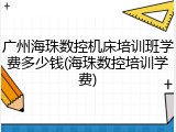 广州海珠数控机床培训班学费多少钱(海珠数控培训学费)