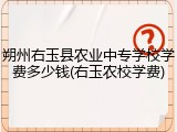 朔州右玉县农业中专学校学费多少钱(右玉农校学费)