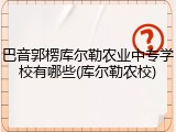 巴音郭楞库尔勒农业中专学校有哪些(库尔勒农校)